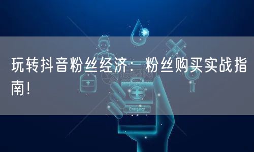 玩转抖音粉丝经济：粉丝购买实战指南！